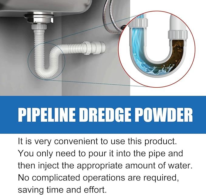 Drain Cleaner &amp Deodorizer - Professional Grade Pipe Unclogging Solution for Kitchen Sinks Bathroom Drains(3PCS)