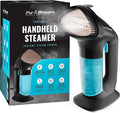PurSteam SteamPulse Pro Handheld Steamer for Clothes Portable Handheld Fabric and Garment Travel Steamer Iron Press Wrinkle Remover with Fabric Brush