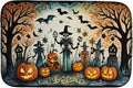 Caroline's Treasures DAC2266DDM Papel Picado Skeletons Spooky Halloween Dish Drying Mat Absorbent Dish Drying Mat Pad for Kitchen Counter Dish Drainer Mat for Countertop 14 x 21 Multicolor