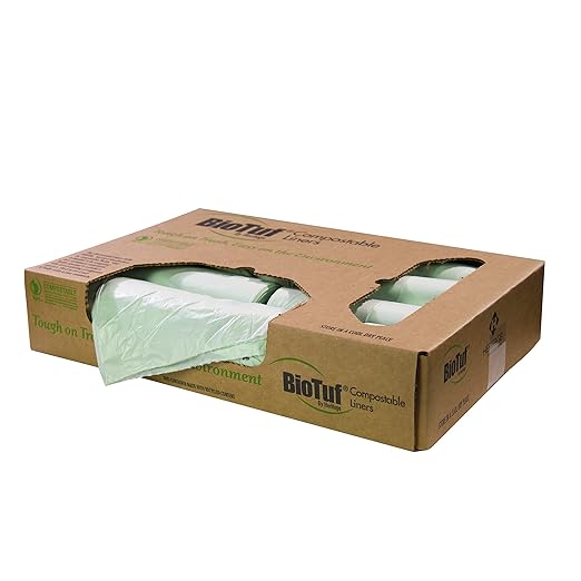 BioTuf 20-30 Gallon Can Liner by Heritage Bag Co. (125 Pack) 28x45 1.0mil Green