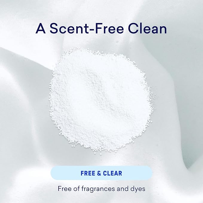 BLUELAND Oxi Laundry Booster Powder with Tin Starter Set Fragrance Free &amp Clear 25 Loads 17.6 oz Plastic-Free Eco Friendly Oxy Cleaner Stain Remover