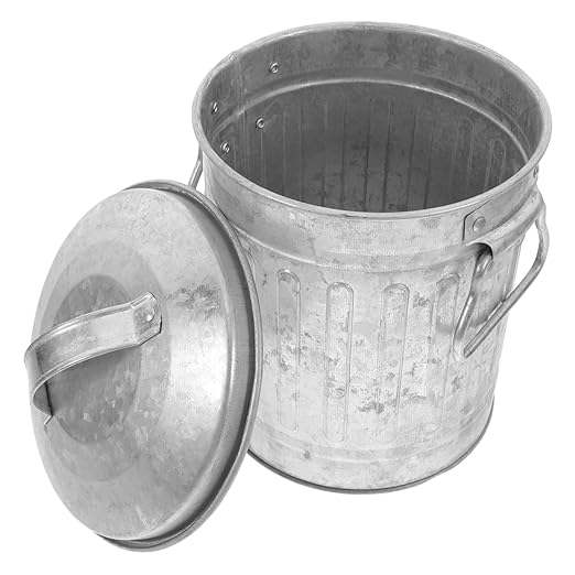 Operitacx Office Trash Bin Home Wastebasket Desktop Trash Can Small Rubbish Bin Rustic Decorative Wastebasket for Home Decor