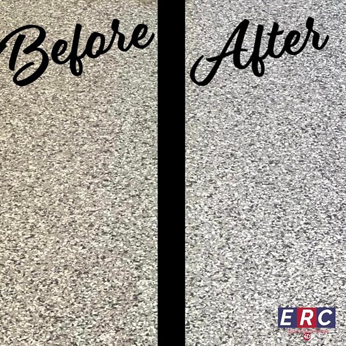 #1 Epoxy Cleaner – Concentrated Formula (1 Gallon) | Helps Removes Oil Stains | No Haze or Sticky Residue | For Epoxy Floors &amp Sealed Concrete |*Results depend on topcoat condition