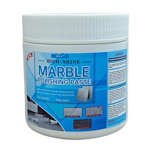 Granite Polishing Paste Marble Cleaner Countertop Stone Etch Remover - Professional Polish Compound for Granite Marble Quartz &amp Natural Stone | New Polishing Upgrade Easier to Use