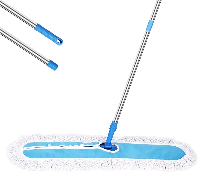 36 Commercial Dust Mop MEIBEI Dust Floor Mop with Cotton mop Head Dust Mop for Hardwood Floors with Long Handle Industrial Dust Mop for Factory Shopping Mall Garage Company Hotel (36*5 inch)
