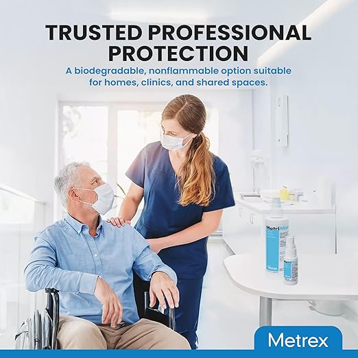 Metrex MetriMist Natural Aromatic Deodorizer Spray 8 oz Bottle – Non-Toxic Environmentally Friendly Odor Eliminator Spray &amp Room Deodorizer for Healthcare &amp Facility Use Fresh Scent (Pack o