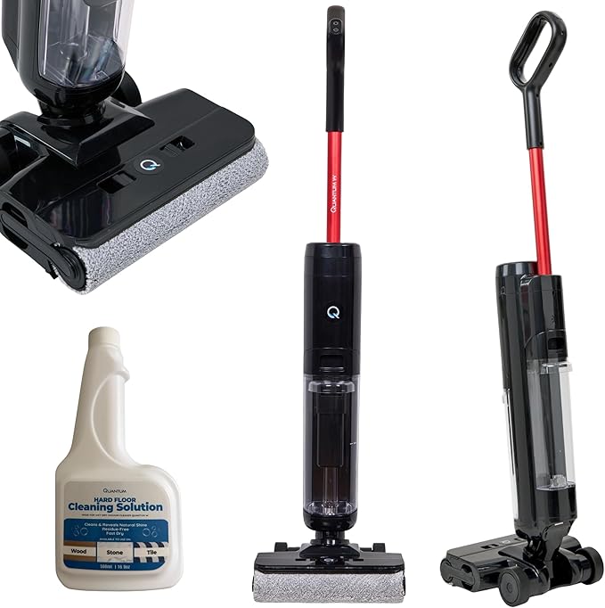 Quantum W Cordless Wet Dry Vacuum Cleaner with Water Filtration – All-in-One Hard Floor Vacuum &amp Mop Self-Cleaning Bagless for Pet Hair Spills &amp Messes
