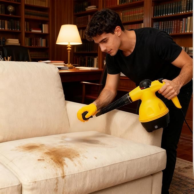 Handheld Steam Device Cleaning Steamer Tool Powerful Grout Performance with Fast Heating Precision Floor to Fabric Sanitizing Utility Comprehensive Dirt Lifting Support for Car Interiors
