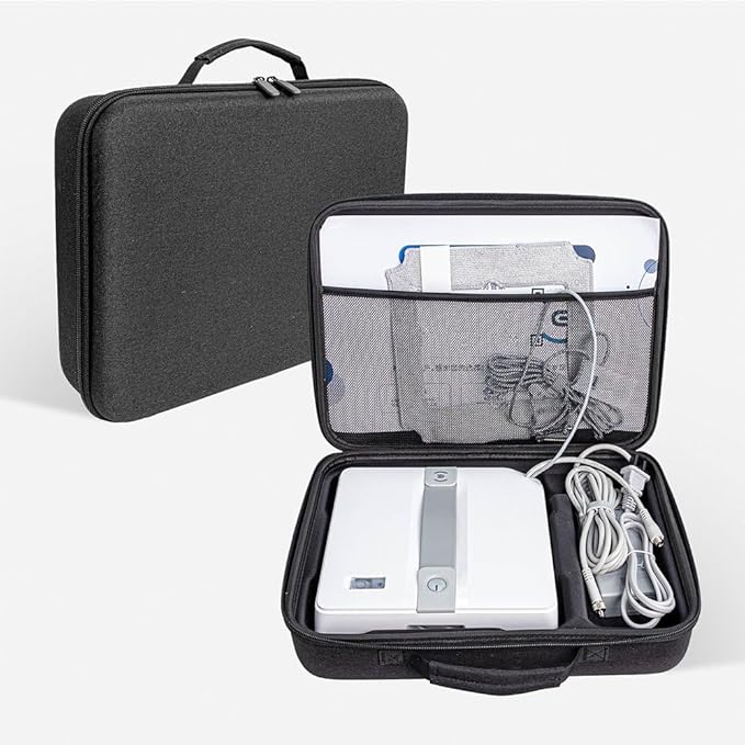 EVA Hard Shell Carrying Case for Ecovacs Mini Window Cleaning Robot Protective Storage Bag Box (Black)