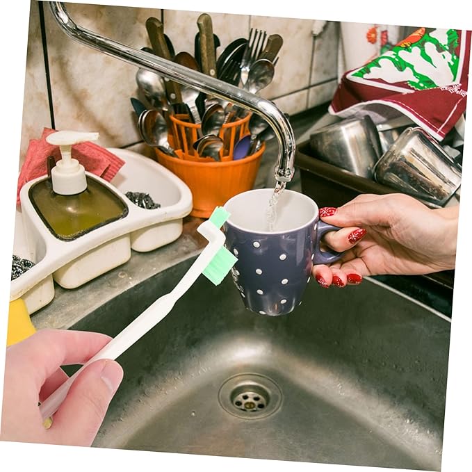 DECHOUS 36pcs Small Groove Cleaning Brush for Deep Detail and Hard Reach Areas Ergonomic Handle for Kitchen Bathroom and Window Cleaning