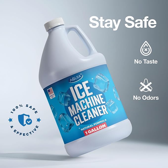 Ice Machine Cleaner and Descaler Gallon | Ice Maker Cleaner for All Brands Opal Scotsman Manitowoc Affresh etc. Countertop Icemaker Cleaners Solution | Icemaker Cleaners and Descaler 100% Active!