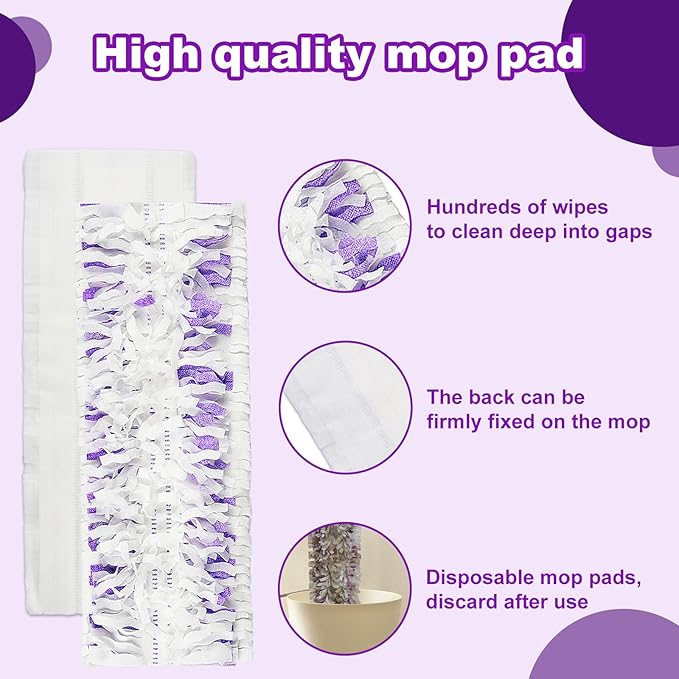 48 Pack PowerMop Refills Pads for Swiffer PowerMop Multi-Surface Mops and PowerMop Wood MopsDisposable mop Pads Replacement for Floor Cleaning.