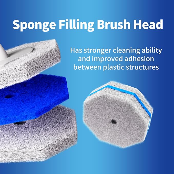 80Pcs Toilet Wand Refills for Disposable Toilet Bowl Brush Scrubber Cleaner Refill PadsToilet Brush Replacement Compatible Heads with Most Toilet Brushes Scrubber
