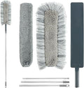Telescopic Dust Mop with 67In Handle Floor Ceiling Broom Bed Bottom Dust Cleaner Sofa Dust Removal Brush Household Cleaning Tool