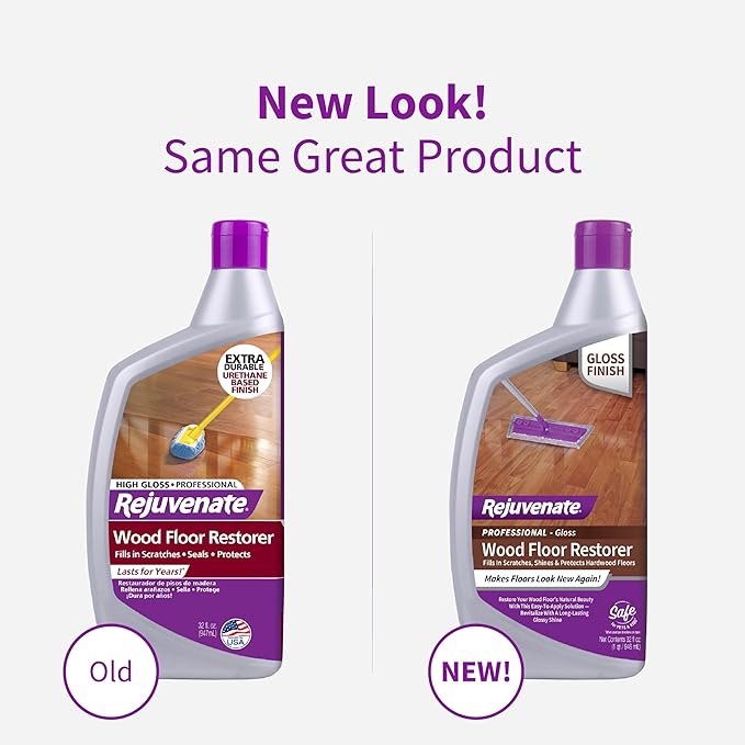 Rejuvenate Professional Wood Floor Restorer Fills Scratches Shines And Protects Wood Flooring For A High Gloss Shine 32 Ounces 6 Pack