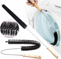 27 Inch Refrigerator Coil Brush Long Handle Flexible Dryer Duct Cleaning Brush Radiator Cleaning Brush for Laundry Room