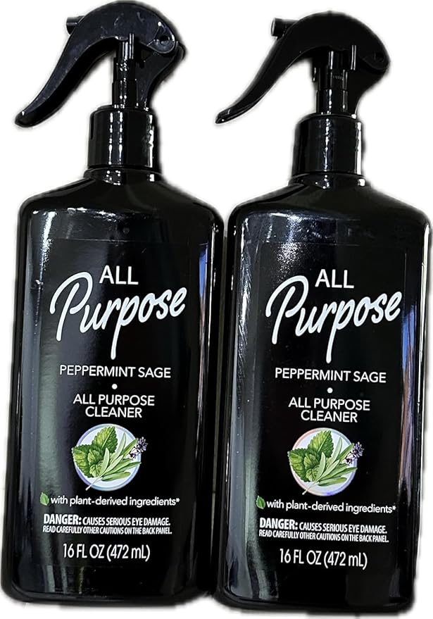 All Purpose Sprays Plant Based Multi Purpose Cleaning - Peppermint Sage 16Fl Oz 472ml Pack com 3 unidades