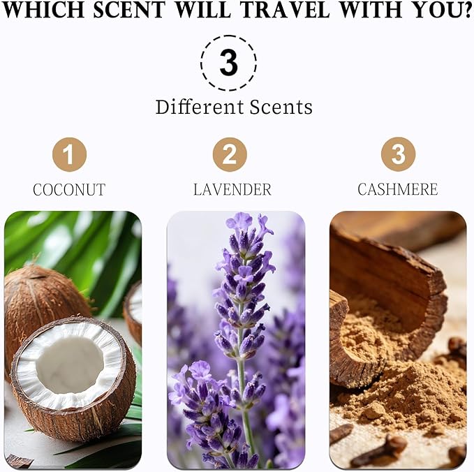 3 Pack Car Air Freshener &amp Car Deodorizer Coconut Scented - Long Lasting Hanging Car Air Fresheners for Women &amp Men Car Accessories by VUTOLLOSA