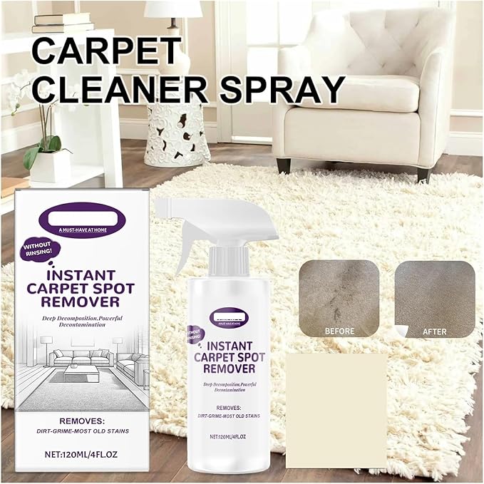 Compatible With Jakehoe CarpetCleaner Spray Carpet Stain Remover With Cleaning Cloth Effective Cleaning For Home Carpets Upholstery Spot Cleaner(6pcs)