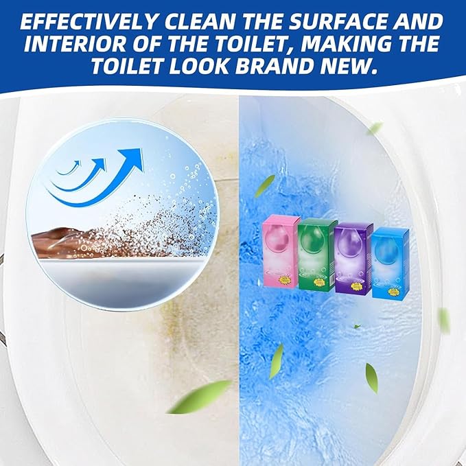 Upgraded Concentrated Descaling Toilet Cleaning Stick Concentrated Descaling Toilet Cleaning Stick Toilet Cleaning Powerful Descaling Toilet Bowl Cleaners Stick (3PC Purple)