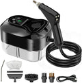 Steam Cleaner for Home &amp Car - 1200ML Water Tank 15s Heat-Up Portable Steamer for Cleaning 6 Level Handheld Steam Cleaner for Car Detailing with 6 Accessories for Furniture Grease Carpet Grout