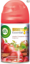Air Wick Freshmatic Automatic Spray Air Freshener Apple Cinnamon Medley Scent 1 Refill 6.17 Ounce (3 Pack)