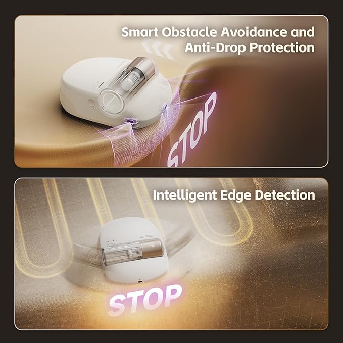 X1 Robot Bed Vacuum Automatic Mattress Vacuum Cleaner with Intelligent Path Planning UV-C Light HEPA Filter One-Click 100% Dust &amp Pet Hair Removal for Bed Mattress Sofa Carpet