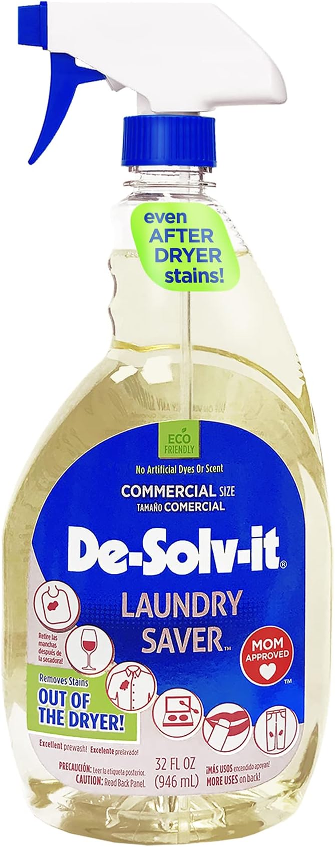 Orange-Sol De-Solv-It Laundry Saver Odor &amp Stain Remover for Laundry Safe on Hair &amp Skin 32-Ounce