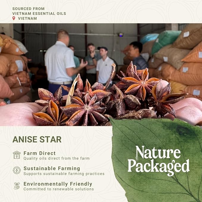 Star Anise Essential Oil - Direct from Malagassi Essential Oils - Premium Star Anise Seed Oil for Aromatherapy Diffuser Candle Soap Skin and Hair (8oz)