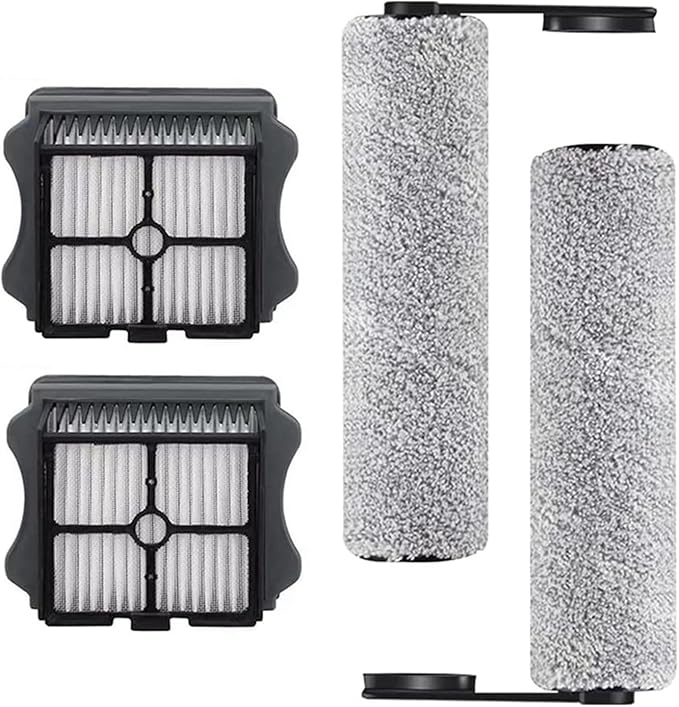 Roller Brush and Vacuum Cleaner Filter Compatible with Tineco Floor One S5 Cordless Wet and Dry Vacuum Cleaner