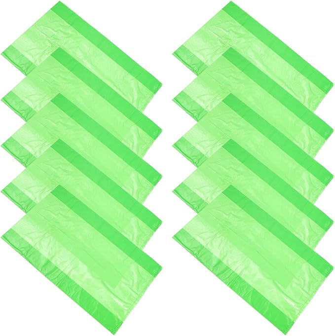 minkissy 50pcs Thick Tear-resistant Plastic Trash Bags 80x100cm Large Kitchen Garbage Bags Green Heavy-duty Waste Liners for Office Hotel Restaurant and School Use
