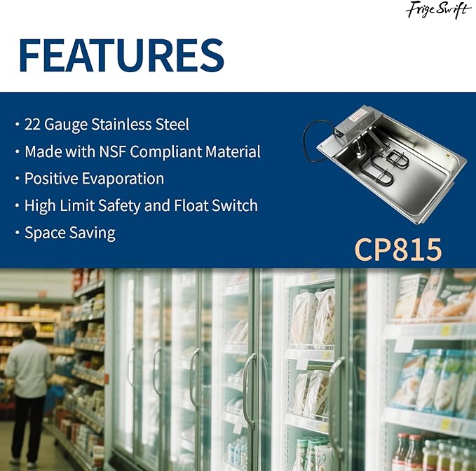 CP815 Condensate Drain Pan Commercial Refrigeration Condensate Evaporator Pan