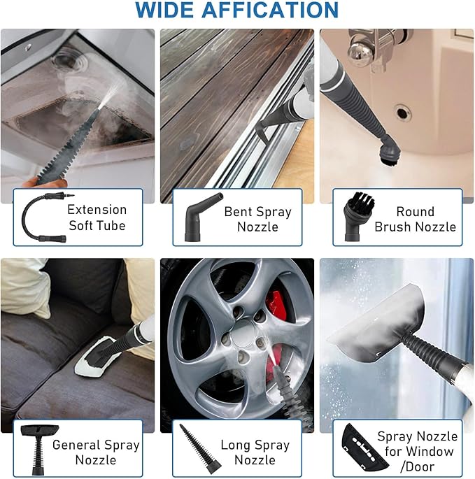 High Pressure Steam Cleaner Handheld Portable Steam Machine for Home Use Lightweight and Compact Design Suitable for Kitchens (M)