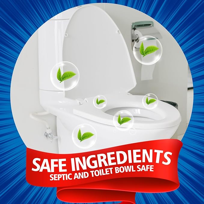 USKICH 80 Pack Toilet Bowl Cleaner TabletsBlue Automatic Toilet Tank Cleaners Long-Lasting Household Toilet CleanersToilet flush Cleaning &amp Deodorizer