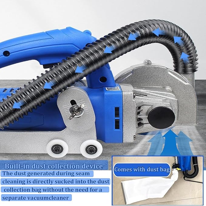 Electric Grout Removal MachineProfessional Grout Removal Toolwith 9000RPM&ampDiamond Blade for Cleaning Grout Between TilesBest for Kitchen Bathroom Floor Tile Grout Cleaning