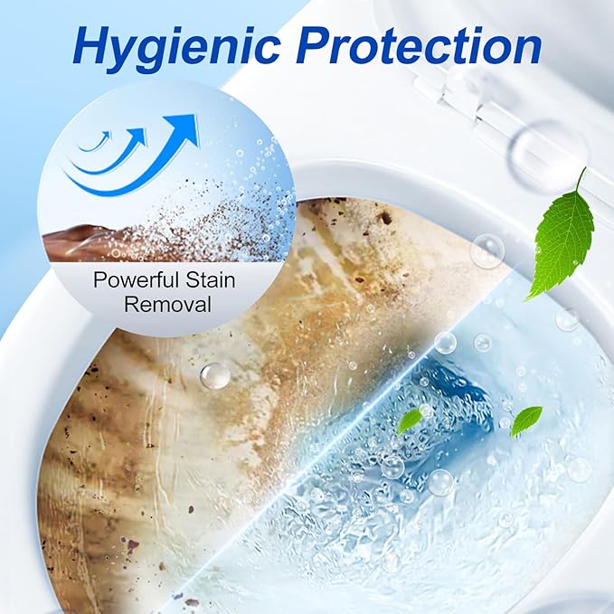 Automatic Toilet Bowl Cleaner TabletsBleach Descale&ampDeodorize-Tank Drop-In Tablets for Stain&ampLimescale Removal Fresh Scent Septic-Safe Compatible with effective Works with Toilets-easy to