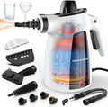 LABIGO Steam Cleaner Pressurized Handheld Multi-Surface Natural Steam Cleaner with 12pcs Accessory &amp Safety Lock Portable Steamer for Cleaning Home Kitchen Bathroom Car Upholstery Grout Wi