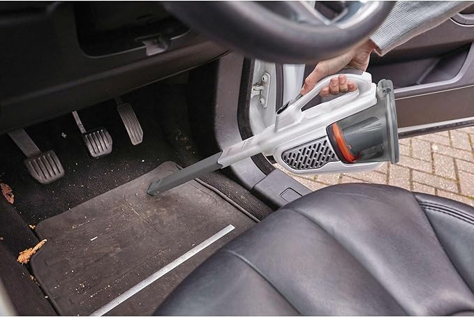 BLACK+DECKER Dust Buster Hand Held Vacuum Cordless Rechargeable Portable Vacuum for Car Extended Runtime Powerful Suction Extra Long Crevice Tool AdvancedClean+ (HHVK320J10)