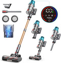 Cordless Vacuum Cleaner 550W/45Kpa Stick Vacuum Cleaners 60 Mins Max Runtime with Charging Dock Self-Standing Handheld Vacuum with Touch Display 6-in-1 Vacuum Cleaner for Carpet/Hard Floor/Pet Hair