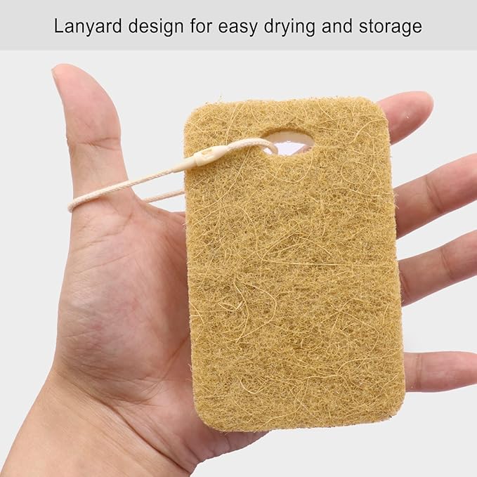 Natural Sponge Sponges Individually Wrapped Non Scratch Kitchen Cleaning Sponge Scouring Pad Cellulose Coconut Scrubbing Sponge for Washing Dishes (Pack of 1000 - Yellow)