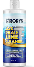 Brodys - A/C HVAC Drain Line Cleaner 16oz Bottle 2 MONTH SUPPLY (Great to use at home in the office at restaurants and large commercial buildings)