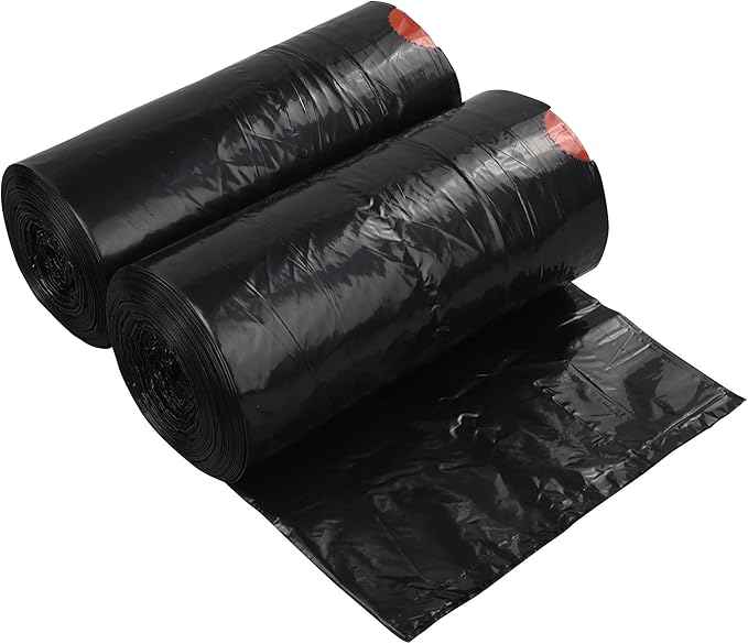 Teyyvn 6 Gallon Black Trash Bag Drawstring 220 Counts