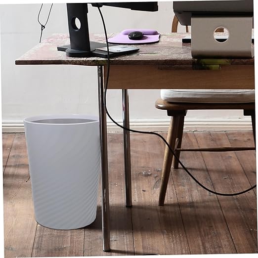 Unomor Large Garbage Can Open Top Wastebasket for Bathroom Office and Bedroom Versatile Trash Container for Home Use Stylish and Easy to Bin