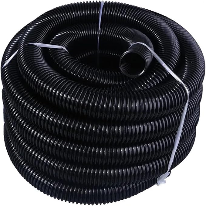 General Vacuum Cleaner Hose Inner 40mm Outer 48mm Bellows Straws Industrial Thread Hose Durable Vacuum Cleaner Part Soft Pipe(Black-4m (40mm))