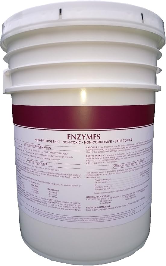 25 Pounds Enzymes Powdered Drain Cleaner Bacterial Crystals Industrial Strength