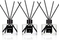 WEALD TRIBE Reed Diffuser Set Of 3 For Bathroom Air Fresheners Oil Defusers Sticks | Bamboo Sage &amp Sea Salt Sandalwood Ebony Scent(1.7 fl oz Each Pack) Home Fragrance With 12 Sticks | Shelf Dec