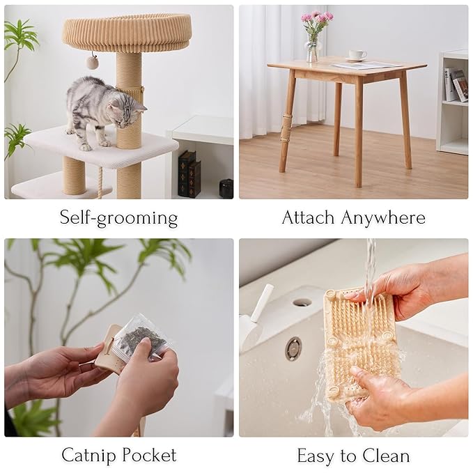 Petpals Pet Hair removal Tool Portable Flexible Cat Massager2 in 1 Pet Grooming Glove Cat/Dog Hair Removal Brush for Rugs Couch Furniture 3 in 1 BundleValuable Kit