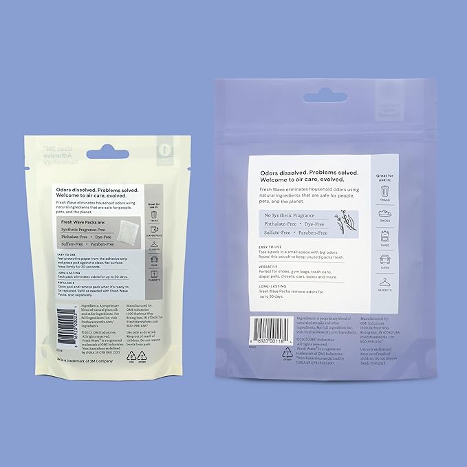 Fresh Wave Lavender Odor Removing Packs and Pod Bundle: (2) 6ct. Packs (1) Pod