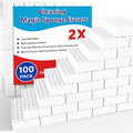 Magic Sponge Erasers 100 Pack 2X Density Stronger Melamine Sponge Foam Pads Multi-Functional Household Cleaning Cleaner for Kitchen Bathroom Bathtub Sink Wall Cleaner