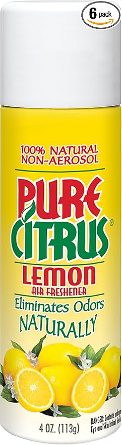 All-Natural Non-Aerosol Odor Eliminator (Lemon) (Pack of 6)